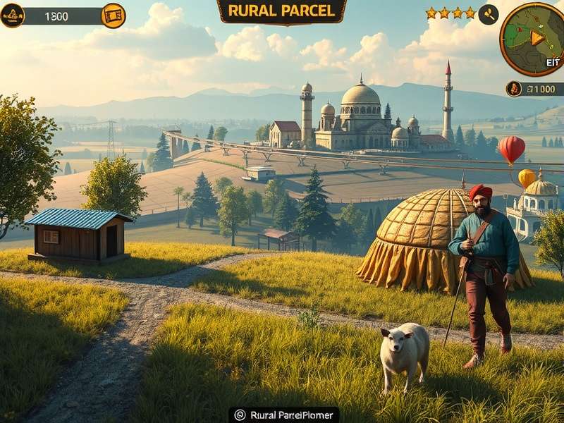 Rural Parcel Pioneer gameplay showing farming activities